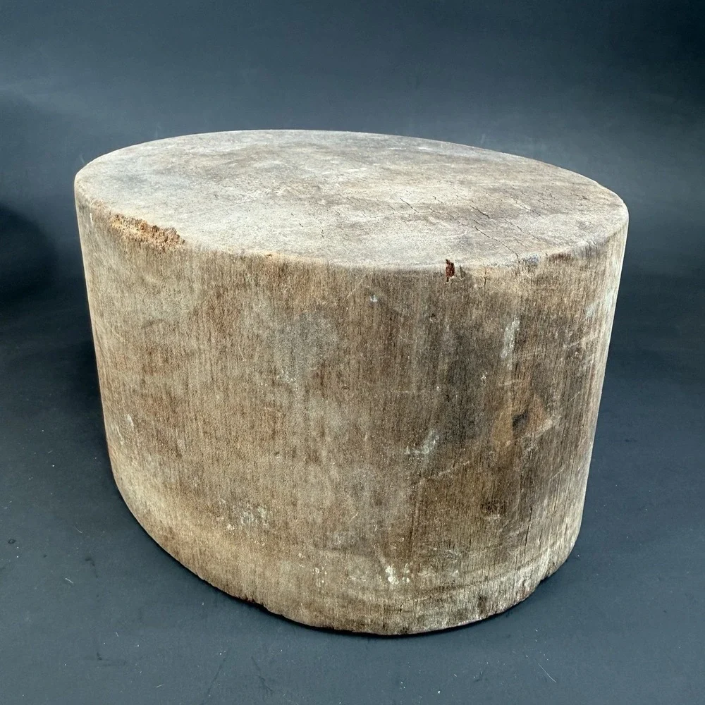 Antique Primitive Millinery Wood Hat Block Mold Form Hatter Tool‎ 4 1/4 7 1/8